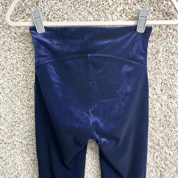 Spanx Leggings Women’s Small Dark Blue Velvet Lapis Night High Waist Pull On NWT - Picture 6 of 9